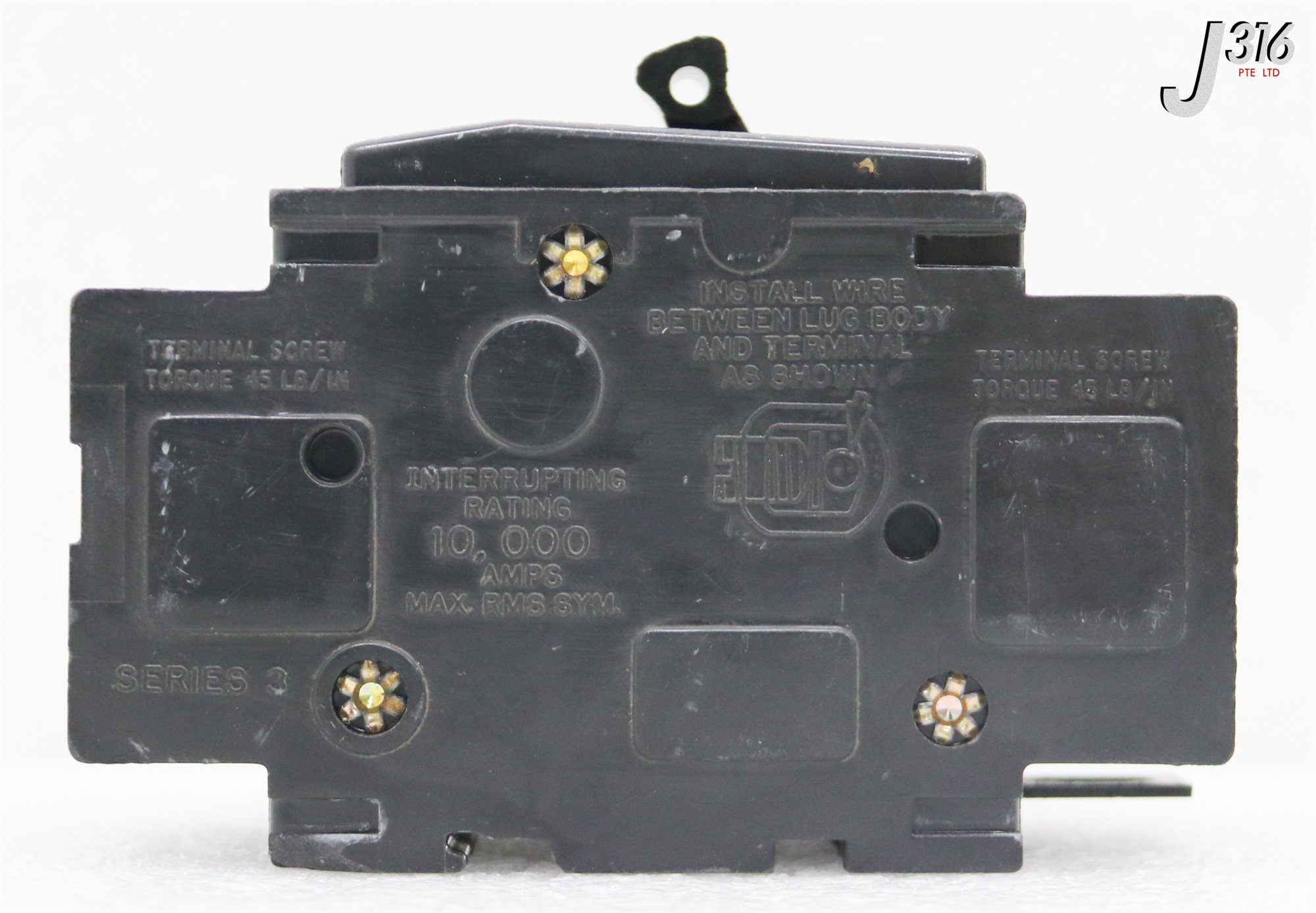 36481 SCHNEIDER ELECTRIC 3-POLE CIRCUIT BREAKER, 60A, 10kA, SQUARE